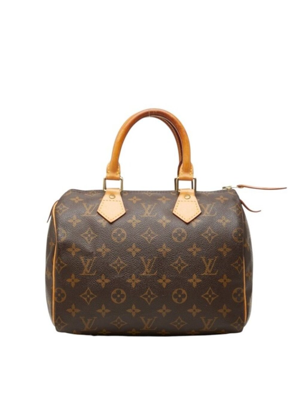 Louis Vuitton Monogram Speedy 25 Mini Boston Bag Brown Leather